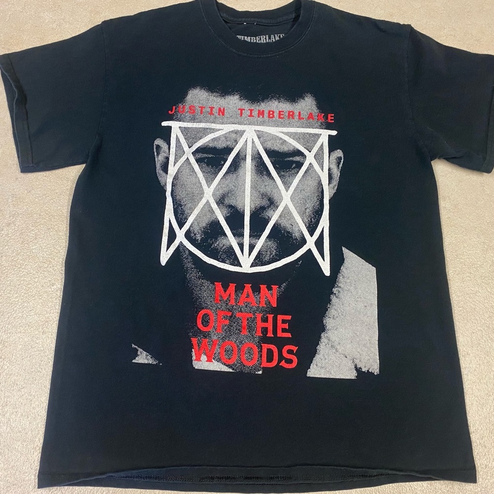 JUSTIN TIMBERLAKE Man Of The Woods 2018 Concert Tour Shirt Mens Size M